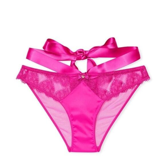 Victoria Secret VERY SEXY Strappy Heart Embroidery Cheeky Panty - Picture 3 of 4